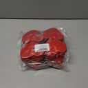 2 x 72 Felt Heart Garland, Pre-Strung Red Heart Decor for Valentines Day Decorations, Wedding, Anniversary, Birthday, Backdrop for Office, Classroom, Vaday Party Props