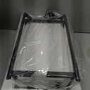 Outdoor Pendant Light, 16.65 Inch Tall Large Exterior Pendant Lantern, Hanging Porch Light with adjustable Chain, Anti-Rust Exterior Hanging Lantern with Clear Glass for Porch, Patio, Entryway (Black)