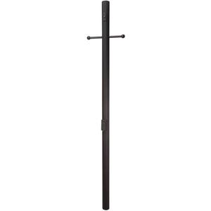 Craftmade Z8994-TB 84" Fluted Direct Burial Post, Textured Matte Black