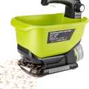 Salt Spreader for Ryobi 18v Battery,Handheld Fertilizer Spreader for Lawns,Grass Seeds,Fertilizer,Rock Salt and Ice Melt(Battery Not Included)