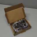 KOLAKO Curtain Rod Bracket, Heavy Duty Curtain Rod Holders Single Decorative Rod Hooks Hanger for 1 Inch Dia Rod, Black 4 Pack