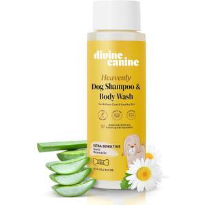Dog Shampoo and Body Wash - 13.5 Fl Oz of Ultra Sensitive Dog Wash - Made with Aloe and Chamomile for a Healthy Skin and Coat - Made in The USA