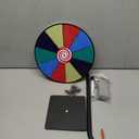 Prize Wheel, 12 Inch Spinning Wheel for Prizes, 10 Slots Color Prize Wheel Spinner with Stand, Table Spinning Wheel, Spin Wheel for Trade Shows, Carnivals, Spin The Wheel Game for Home Game