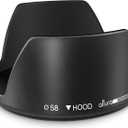 Altura Photo 58mm Camera Lens Hood Accessories for Canon Rebel T7 T8i T7i T6i T6s T6 SL2 SL3 EOS 77D 80D 90D with EF-S 18-55mm f/3.5-5.6 is, Select Nikon Lenses, Tulip Design Photography Accessories