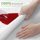Premium Waterproof Mattress Protector Queen Size,4D Air Cooling 300GSM Mattress Cover,Breathable All-Round 360 Bed Mattress Pad Noiseless Vinyl Free (White,Queen)