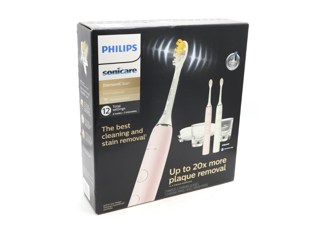Philips Sonicare DiamondClean Rechargeable Electric Toothbrush, Pink & White