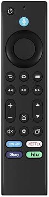 Remote Control Replacement Compatible with Fire Series Smart TV 4K, Cube (1st Gen/2nd Gen/3rd Gen), Replacement FireStick Remote (4K Max/2nd Gen/3rd Gen/Lite) with Voice Control (BLACK)