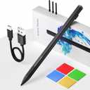 Surface Pencil - Stylus for Surface Pro 12/11/10/X/9/8/7/7+/6/5/Go 3/Go 2/Book/Laptop 5/Studio 2 with 4Nibs, 4096 Pressure Sensitivity Palm Rejection Rehargeable Surface Pro Pen Stylus