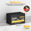 12V 15Ah Deep Cycle LiFePO4 Battery, 3000+ Cycles, Maintenance-Free Battery for Fish Finder, Scooter, Security System, Solar System, UPS etc Rechargeable Lithium Iron Phosphate