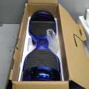 Hoverstar Bluetooth Hoverboard with LED Wheels Chrome Color Self Balance Scooter for Kids, Teenager (Chrome Blue)