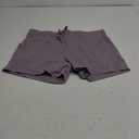 RIBOOM Women Workout Running Shorts 2 in 1 Active Yoga Gym Sport Shorts with Pockets (Large, Gray Violet)