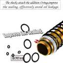 4PCS Aluminum Front Rear RC Shocks Upgrades Part for 1/10 Slash 2WD 4x4 Rustler 2WD 4X4 Stampede 2WD 4X4 Hoss 4X4 2WD Rally, Big Bore Full Metal RC Shock Absorber,5862 3760 3762,Gold