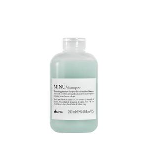 Davines MINU Shampoo, Hydrating Color-Protecting Gentle Cleansing Action for Colored Hair - Preserves Cosmetic Color Vibrancy, Keeping it Bright, Shiny, and Soft with Salina Caper, 8.45 Fl Oz