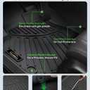 Floor Mats Custom Fit for 2015-2025 Ford F150 Super Cab/Extended Cab (Not for SuperCrew Cab) All Weather TPE Rubber Floor Liners Anti-Slip Full Set for Ford F-150 SuperCab Accessories