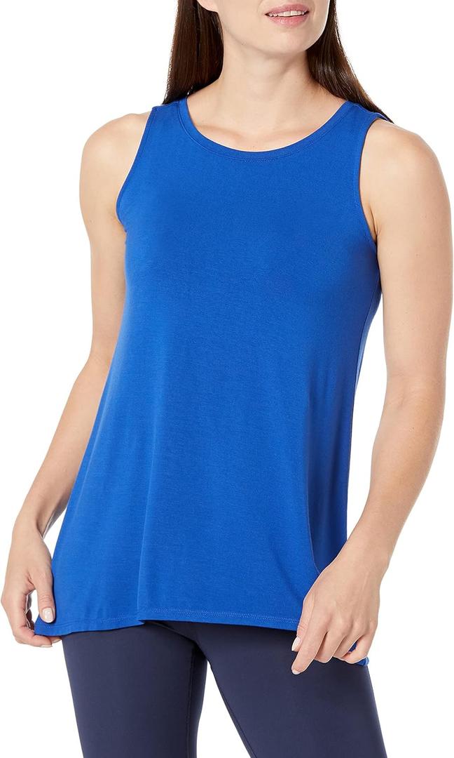 Amazon Essentials Women's Swing Tank (Also in Plus Size) (Medium, Cobalt Blue)