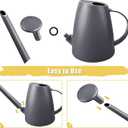 Watering Can for Indoor Plants, Small Watering Cans for House Plant Garden Flower, Long Spout Water Can for Outdoor Watering Plants 1. 8L 1/2 Gallon (Gray)