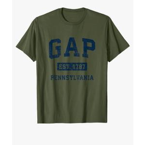 Gap Pennsylvania PA Vintage Athletic Navy Sports Design T-Shirt, Small