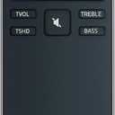 New Replace Remote Control XRS321-C fit for VIZIO Sound Bar SB3820-C6 SB3821-C6 SB2920-C6 SS2521-C6 SS2520-C6 SB3821-D6 SB3820x-C6 (Black)