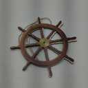 Tatuo 2 Pcs Ship Wheel Wall Decor Pirate Party Decorations Thin Flat Wooden Nautical Wall Art 2d Wood Beach Boat Cruise Ship Steering Wheel for Home Bedroom Decor(12 Inch)