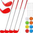 Realspring 2 Pack 36" Backyard Golf Club Set with Oversize Heads Golf Club for Home Backyard Bucket Game Chipping Clubs Outdoor Indoor Training Practice Gift for Adults(Red,36 Inch)