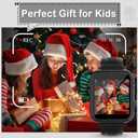 Phyulls Smart Watch for Kids, Smart Watch Toys with 39 Games Camera Video Recorder Music Alarm Calculator Calendar Flashlight Stopwatch Pedometer Gift Toys for 3-12 Years Old Boys and Girls (Black)