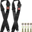 Golf Cart Seat Belt Kit Set of 2, Fits Most Golf Carts, EZGO, Yamaha, UTV, Front/Rear Seatbets, Universal, 2 Pack
