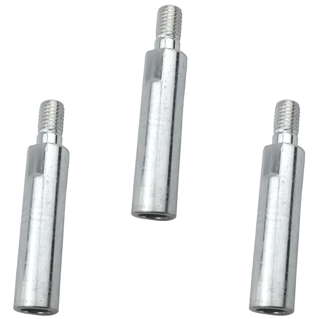 3PCS 100 Angle Grinder M10 Extension Connector Silver Connector Extension Multifunctional Polishing Machine Accessories For Grinding Heads Grinding Wheels Grinding Discs Grinding Pads