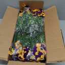 32 Pcs Artificial Pansy Flowers for Outdoors UV Resistant Faux Silk Spring Flowers for Outside, Realistic Pansies for Window, Front Door Porch and Home Decor (32, Purple, Yellow, White, Light Purple)