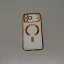 for iPhone 17 Pro Max Case with 1X Screen Protector, [Compatible with MagSafe] [Integrated Camera Protection], Non Yellowing Slim Cute Women Girly Cover for iPhone 17 Pro Max, Cosmic Orange