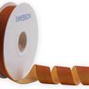 Copper Velvet Ribbon Single Sided, 1 Inch by 10 Yards Spool