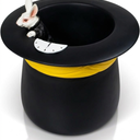 Halloween Candy Bowls Candy Dish for Office Desk Bunny Bowl Key Bowl for Entryway Table Flower Pots for Indoor Plants Alice in Wonderland Decor (Black)