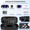 KINWIN 10 in 1 Accessories Bundle Compatible with PlayStation Portal, EVA Carrying Case for PS Portal with Silicone Protective Cover, 2 Pack Screen Protectors and 4 Thumb Grips for PS5 Portal Console (Black)