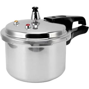 Small Pressure Cooker, Mini Aluminum Alloy Pressure Cooker with Magnetic bottom, Safety and Durable Compact Pressure Canner compatible for induction cookers and gas stoves (3L)