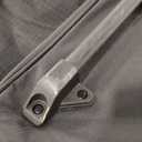 Amazon Basics 35-inch Large Rolling Duffle Bag with Wheels and Handle, Travel Duffle Bag with Durable Ripstop Polyester Material, 2 Layers of Space, Multiple Interior and Exterior Pockets, Black