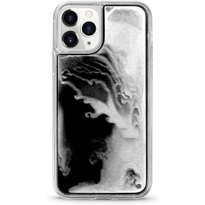 Yatchen Liquid Fluorescent Case for iPhone 14 Pro Max,Luxury Fun Glow in The Darkness Quicksand Clear Hard PC + Soft TPU Bumper Luminous Shockproof Protector for iPhone 14 Pro Max Green (Black)