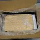 Kitchen Vegetable Storage Set of 3, Metal Onion Garlic Potato Storage Set, Kitchen Canisters Vegetable Keeper Containers with Aerating Holes and Wooden Lid (Black)