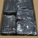 10 Pack Small Storage Bins with Lids, Stackable Plastic Organizer Boxes for Crafts, Jewelry & Beads, Office Supplies - 3.54x3.54x4.53 Inch – Black Square Medium