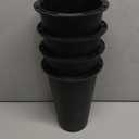 8 inch Bed Risers Adjustable Furniture Risers - Heavy Duty Non-Slip Lift Supports for Beds/Couches/Sofas, Durable Square Design with Creates Storage Space (4 Pack Black, 8 inch Round)