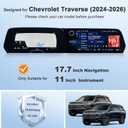for 2025 Chevy Traverse Screen Protector for 2024-2026 Chevrolet Traverse 17.7" Infotainment & 11" Gauge Cluster Display Accessories Tempered Glass Protective Film