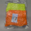 3 x Women's Neon Scrunch Crew Socks 80s 90s Retro 3-Pack Cotton Stacked Boot Calf Cozy Ribbed Slouchy Socks Size 5-10 (1-white/Neon Green/Neon Orange)