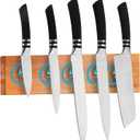 Magnetic Knife Holder  Premium Acacia Wood Knife Storage with Double-Sided Magnetic Strip, Anti-Slip Base  Elegant Countertop & Wall-Mounted Knife Organizer for Kitchen Tools