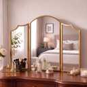 Wonderjune Trifold Vanity Mirrors 3 Way, 30 x 37 in