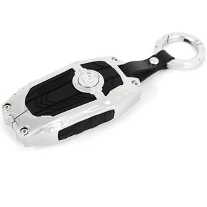 Car Key Fob Case Cover Compatible with Toyota Tacoma 2024 2025 2026, Key Fob Remote Cover Shell Car Key Protection (Silver)