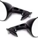 Black GT Side Fender Mount Mirrors | Car Exterior Accessories | Blind Spot Mirror | Passenger Side Mirror | Rearview Mirror | Side Mirror Glass | Fender Mirrors for Datsun 240Z/280Z