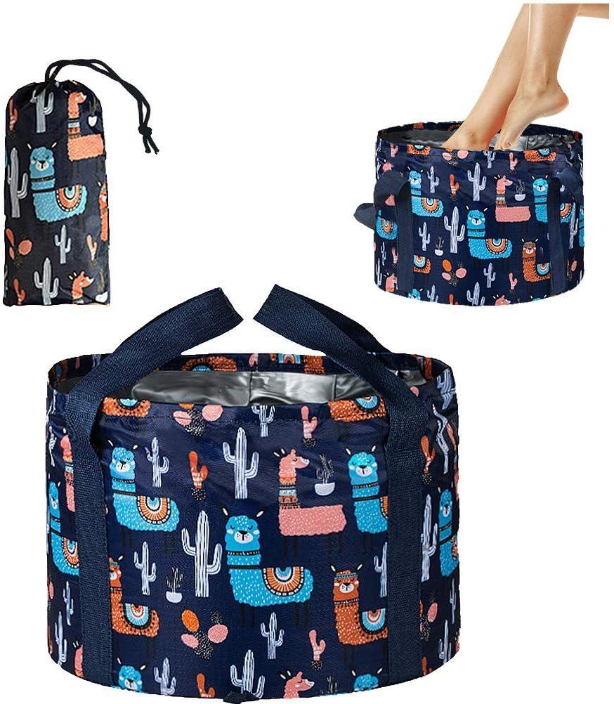 Foot Bath Basin Portable Travel Collapsible Foot Basin Folding Foot Bath Tub Soaking Feet Bucket for Camping Washing