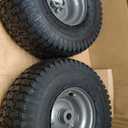 15x6.00-6 Lawn Mower Tire and Wheel 2pcs 15x6-6 nhs Riding Mowers Front Tire for J ohn Deere, C raftsman, H usqvarna Riding Tractors and Zero-Turn Mowers, 3/4" Bushing, 3" Centered Hub