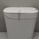 MOPALL 3.5 Gallon Motion Sensor Trash Can with Lid, Slim Touchless Automatic Garbage Bin, Space-Saving Wastebasket for Bathroom Bedroom Living Room Office, White