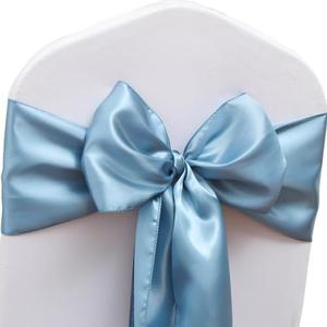 JFDYDM 50 Pack Satin Dusty Blue Chair Sashes for Wedding Party Birthday Reception, Hotel Event, Banquets Chairs Decorations, Dusty Blue Satin Chair Sashes Bows for Chairs JFDYDM 50 Pack Satin Dusty Blue Chair Sashes for Wedding Party Birthday Reception, Hotel Event, Banquets Chairs Decorations, Dusty Blue Satin Chair Sashes Bows for Chairs