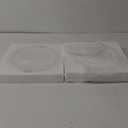 12 inch Matte White Ceramic Plant Saucer Set of 2 with Plant Saucer mat