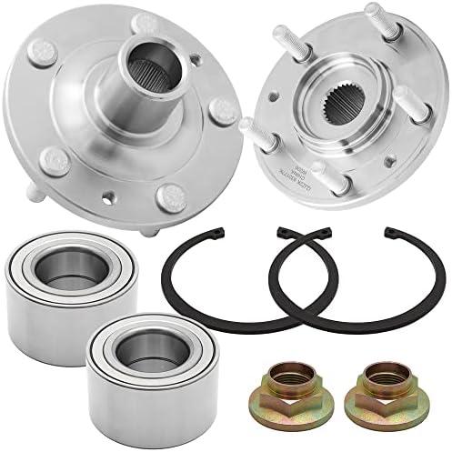 [2-Pack] BR930177K - Front/Rear Wheel Hub Bearing Repair Kit Compatible with 2006-2012 Ford Fusion, 2003-2008 Mazda 6 [i - S - ONLY], [Lincoln] 2007-2012 MKZ, 2006 Zephyr, 2006-2011 Mercury Milan